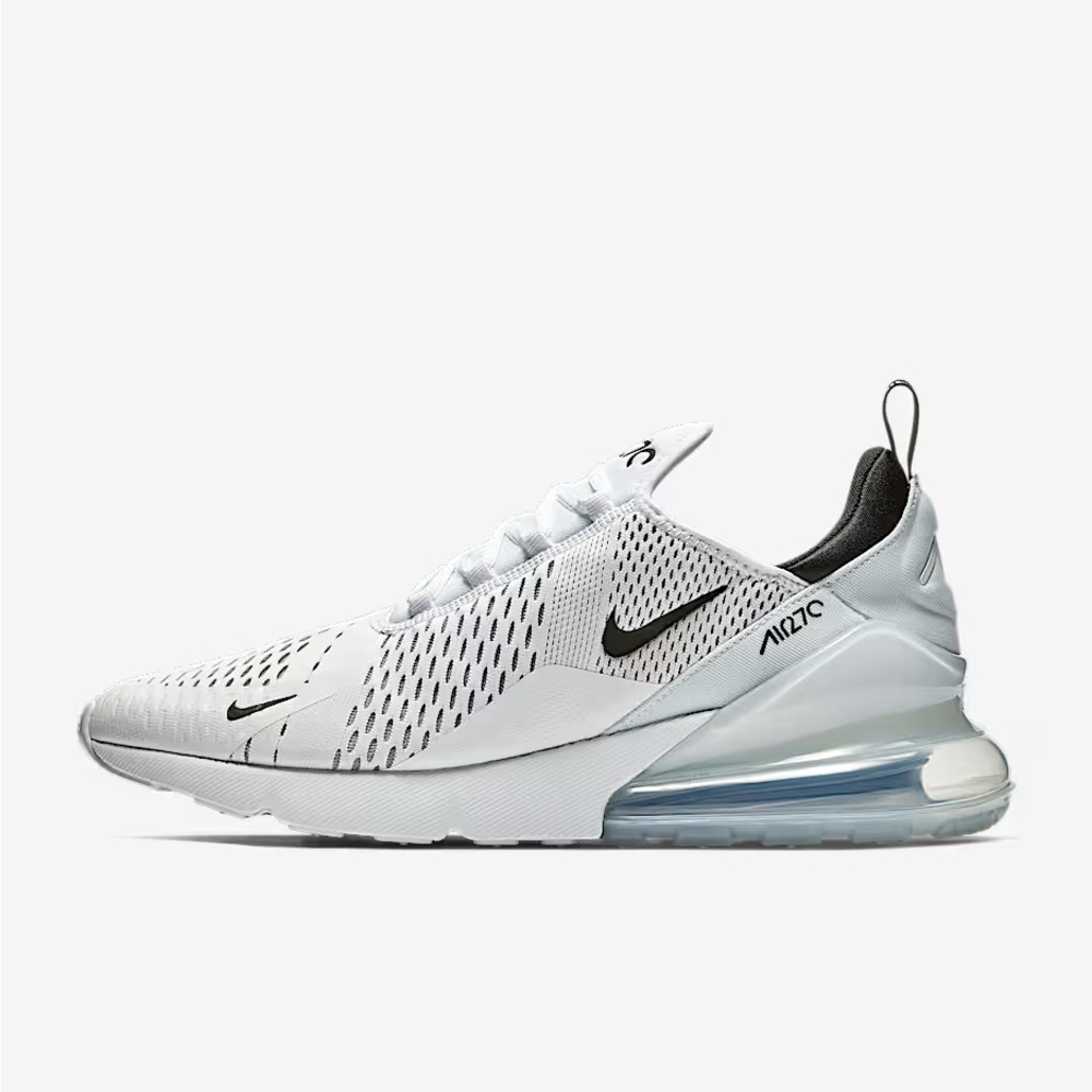 Nike Air Max 270 White and Black Sneakers